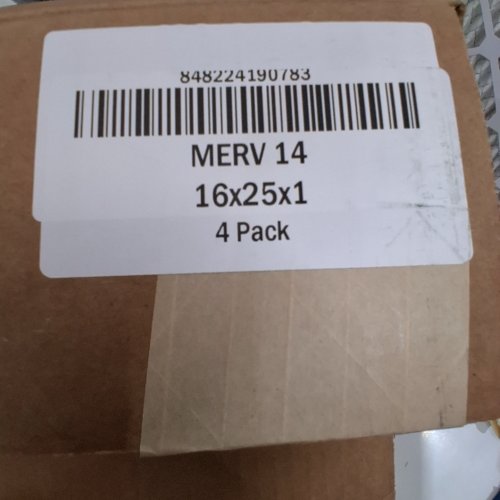 4PK NORDIC PURE FURNACE AIR FILTERS - 16" X 25" X 1" - (MODEL: MERV 14) image 2