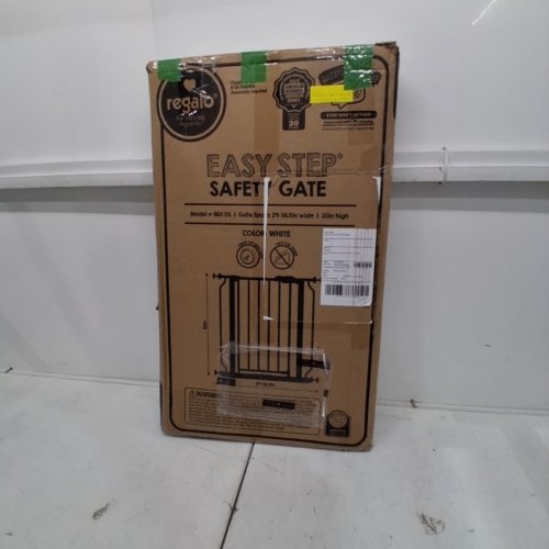 REGALO EASY STEP SAFETY GATE - 29"- 38.5" - WHITE (MODEL: 1160-DS) image 4