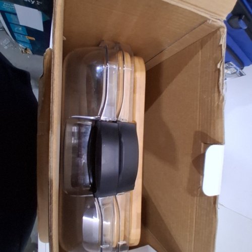 2PK KAMENSTEIN BUILD-A-BOARD BAMBOO BOARDS WITH LIDS - CLEAR/BAMBOO (MODEL:1843186) image 2