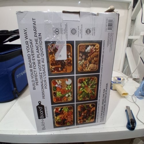 2PK KAMENSTEIN BUILD-A-BOARD BAMBOO BOARDS WITH LIDS - CLEAR/BAMBOO (MODEL:1843186) image 3