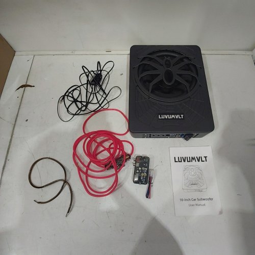 LUVUMVLT SLIM UNDER SEAT POWERED SUBWOOFER AND AMP PACKAGE - 10", 1200W - (MODEL: LU-MZZ10APR) image 2