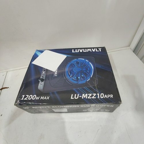 LUVUMVLT SLIM UNDER SEAT POWERED SUBWOOFER AND AMP PACKAGE - 10", 1200W - (MODEL: LU-MZZ10APR) image 4