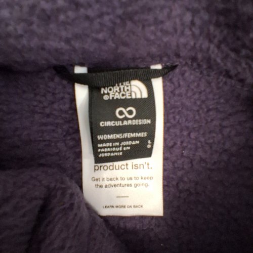 WOMEN'S THE NORTH FACE YUMIORI DOUBLE LAYER STAND COLLAR FRONT ZIP FLEECE VEST - LARGE - PURPLE (STYLE:NF0A8B6F) image 3