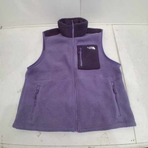 WOMEN'S THE NORTH FACE YUMIORI DOUBLE LAYER STAND COLLAR FRONT ZIP FLEECE VEST - LARGE - PURPLE (STYLE:NF0A8B6F) image 4