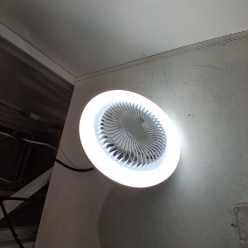 2 IN 1 BELL+HOWELL COLOUR SELECT LIGHT BULB SOCKET AIR FAN LIGHT - RBG LED - 2100LM - E26 (MODEL: 2308) image 2