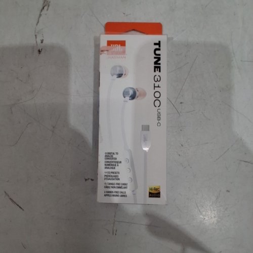 JBL TUNE 310C IN-EAR HEADPHONES - USB-C - WHITE (MODEL: TUNE 310C USB-C) image 4
