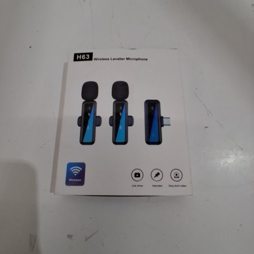 2PK TYPE-C CONNECTION WIRELESS LAVALIER MICROPHONES - BLACK - (MODEL: H63) image 4