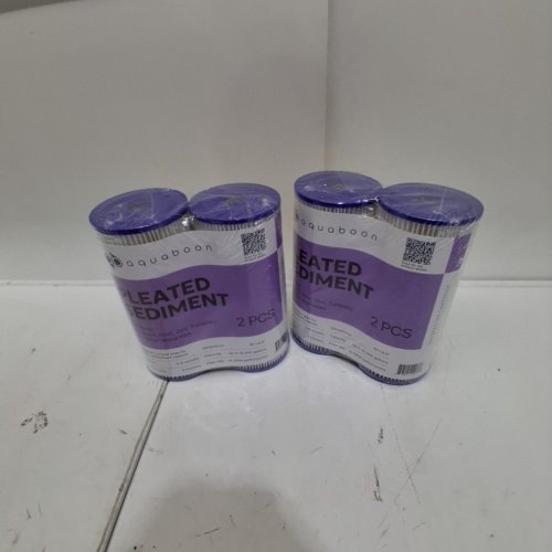 4PK AQUABOON 5 MICRON PLEATED SEDIMENT WATER FILTER - 10" X 4.5" image 2