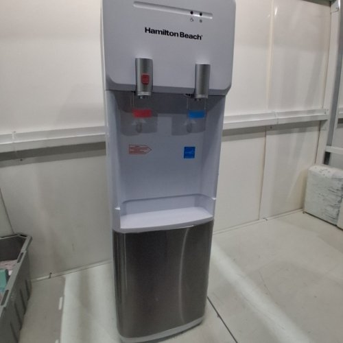 HAMILTON BEACH HOT AND COLD FREESTANDING WATER DISPENSER - 115 V - 580W - WHITE / BLACK (MODEL: HBWC112-SWH) image 4