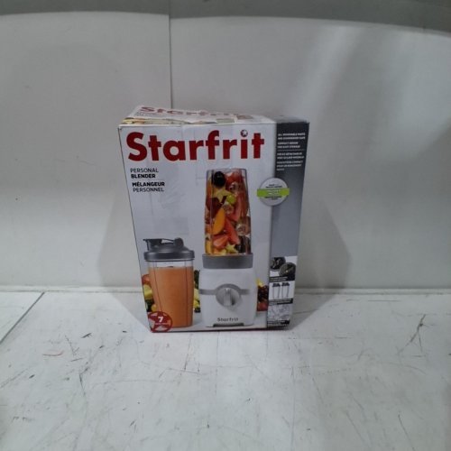 STARFRIT PERSONAL BLENDER WITH 2 DIFFERENT BLADES & 2 CUPS WITH LIDS, 300W - WHITE - (MODEL:BL3416(024303)) image 4