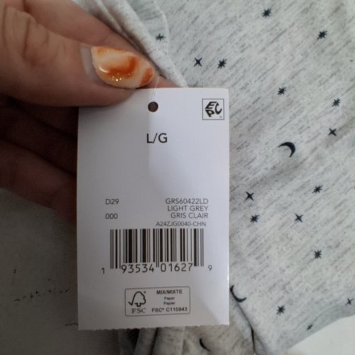 WOMEN'S GEORGE PAJAMA PANTS - LARGE - LIGHT GRAY/ MOONS/STARS image 3