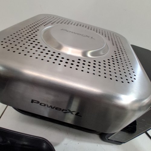 POWERXL AIRMAX AIR FRYER - 8 QT - STAINLESS STEEL/BLACK (MODEL: AF4082-1BP) image 5
