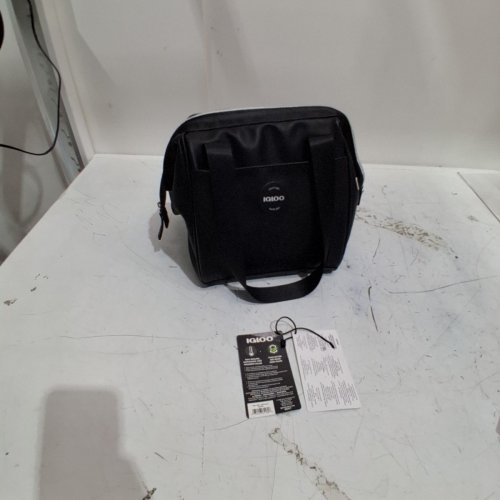 IGLOO LUXE COOLER/LUNCH BAG - 9 CANS MAX CAPACITY - BLACK/SILVER (MODEL: 2014223) image 3