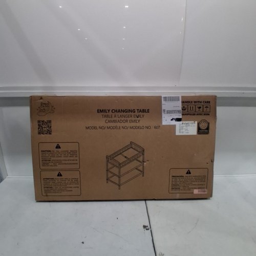 DREAM ON ME EMILY WOOD CHANGING TABLE WITH MATTRESS & SHELVES - 36.4" X 36.5" - WHITE (MODEL: 607) image 2
