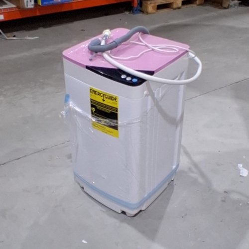 GIANTEX FULL-AUTOMATIC PORTABLE WASHING MACHINE - 7.7LBS - WHITE/PINK (MODEL: FP10246PI) image 5