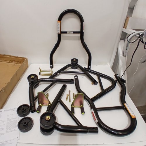 EXTREME MAX SPORT BIKE MOTORCYCLE FRONT & REAR SPOOL-STYLE LIFT STAND MODEL: 5600.3211 image 2