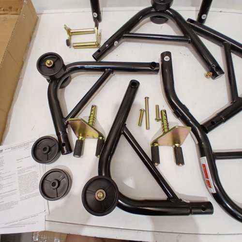 EXTREME MAX SPORT BIKE MOTORCYCLE FRONT & REAR SPOOL-STYLE LIFT STAND MODEL: 5600.3211 image 3