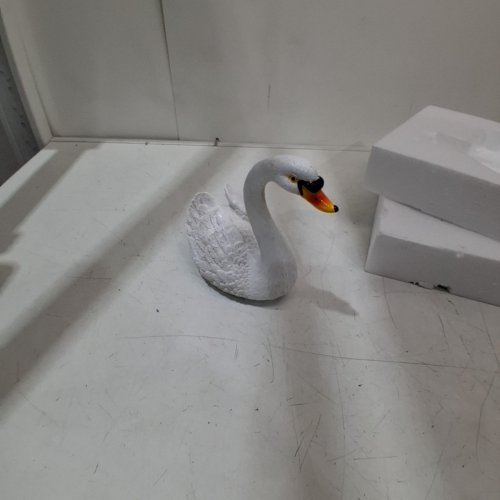 FLOATING FAKE PLASTIC SWAN DECOY - WHITE image 2