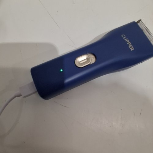 RECHARGEABLE PET HAIR CLIPPER - BLUE image 2