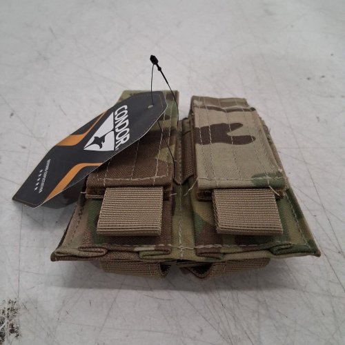 CONDOR DOUBLE PISTOL MAGAZINE POUCH - 5" X 4" - MULTICAM (MODEL: MA23-008) image 3