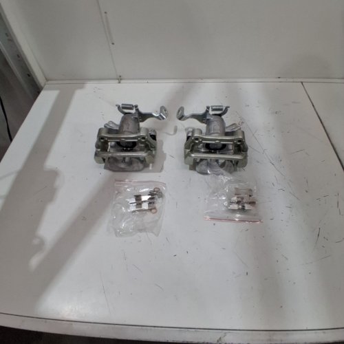 2PC CMX REAR BRAKE CALIPERS FOR 2014 TO 2017 MAZDA 3 AND MAZDA 3 SPORT MODELS - SILVER (MODEL: SLC-19B7380 / SLC-19B7381) image 2