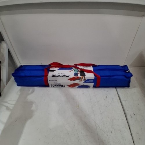 GOSPORTS PORTABLE PVC FRAMED CORNHOLE BEAN BAG TOSS GAME SET - 3FT X 2FT - BLUE/RED (MODEL: CH-04) image 2
