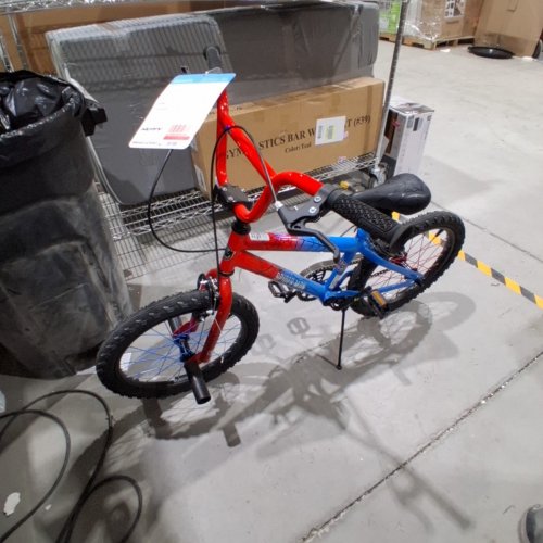 KIDS HUFFY MARVEL SPIDERMAN STEEL FRAME SINGLE-SPEED BMX BIKE - 18" - RED/BLUE (MODEL: 55046C) image 2