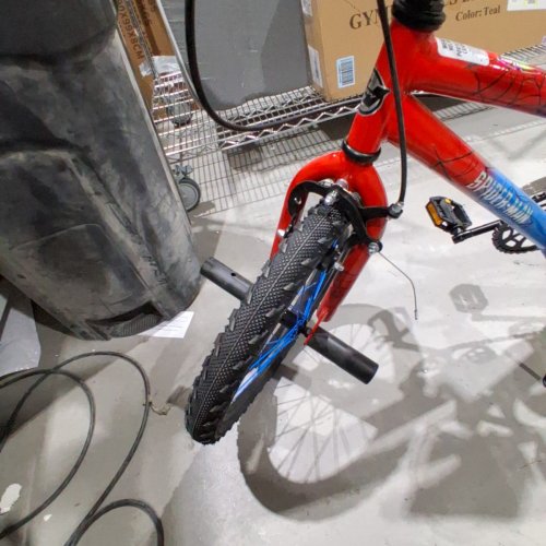 KIDS HUFFY MARVEL SPIDERMAN STEEL FRAME SINGLE-SPEED BMX BIKE - 18" - RED/BLUE (MODEL: 55046C) image 4