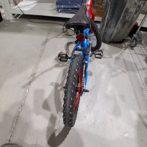 KIDS HUFFY MARVEL SPIDERMAN STEEL FRAME SINGLE-SPEED BMX BIKE - 18" - RED/BLUE (MODEL: 55046C) image 5