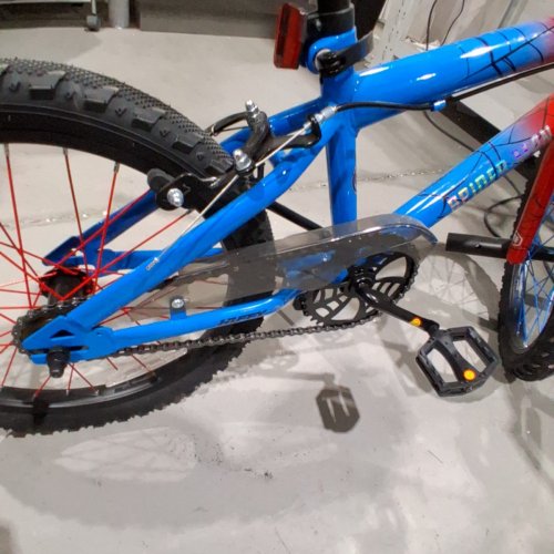 KIDS HUFFY MARVEL SPIDERMAN STEEL FRAME SINGLE-SPEED BMX BIKE - 18" - RED/BLUE (MODEL: 55046C) image 6