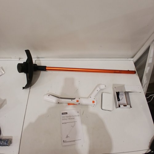 LITHELI CORDLESS WEED WACKER STRING TRIMMER & WEED EATER - ORANGE/WHITE (MODEL: U20GT01-0A110) image 3
