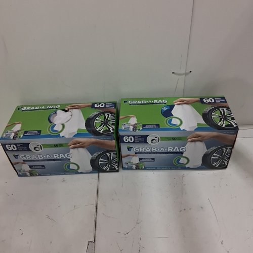 120PK GRAB-A-RAG WASHABLE MICROFIBRE RAGS - WHITE image 2