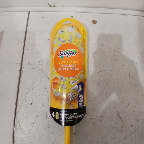 SWIFFER DUSTERS HEAVY DUTY 3FT EXTENDABLE HANDLE STARTER KIT FOR MULTI SURFACE CLEANING (COMES WITH 4 DUSTERS) image 3