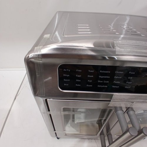 EMERIL LAGASSE STAINLESS STEEL EXTRA LARGE AIR FRYER CONVECTION TOASTER OVEN WITH FRENCH DOORS - 26QT - SILVER (MODEL: FAFO-001) image 4