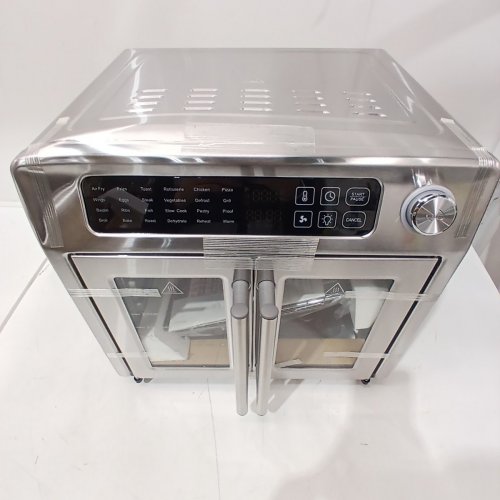 EMERIL LAGASSE STAINLESS STEEL EXTRA LARGE AIR FRYER CONVECTION TOASTER OVEN WITH FRENCH DOORS - 26QT - SILVER (MODEL: FAFO-001) image 5