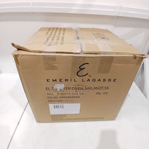 EMERIL LAGASSE STAINLESS STEEL EXTRA LARGE AIR FRYER CONVECTION TOASTER OVEN WITH FRENCH DOORS - 26QT - SILVER (MODEL: FAFO-001) image 9