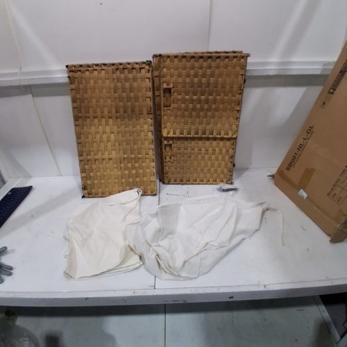 GREENSTELL FOLDABLE STORAGE WICKER BASKET WITH LID - 105L - LIGHT NATURAL (MODEL: SB001-NL-L-GL) image 2