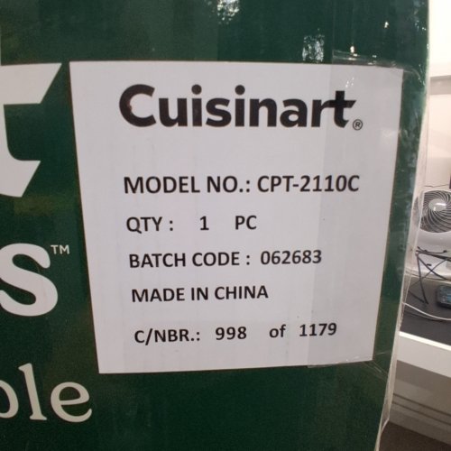 CUISINART FOLD 'N GO OUTDOOR PREP TABLE & GRILL STAND - 24" X 20" X 28" - SILVER/BLACK (MODEL: CPT-2110C) image 3