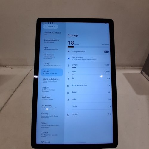 ONN. 11" TABLET PRO ANDROID TABLET - 128GB STORAGE, 4GB RAM, ANDROID 13 - UP TO 16 HOURS BATTERY LIFE - GREY (MODEL: 100110027) image 8