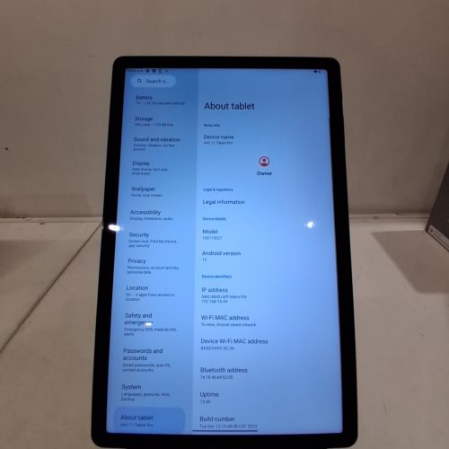 ONN. 11" TABLET PRO ANDROID TABLET - 128GB STORAGE, 4GB RAM, ANDROID 13 - UP TO 16 HOURS BATTERY LIFE - GREY (MODEL: 100110027) image 9