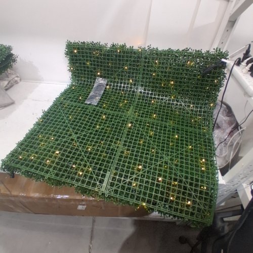 ARTIFICIAL BOXWOOD HEDGE WITH LIGHTS - 40" X 40" - GREEN (MODEL: BOXWOOD400) image 2