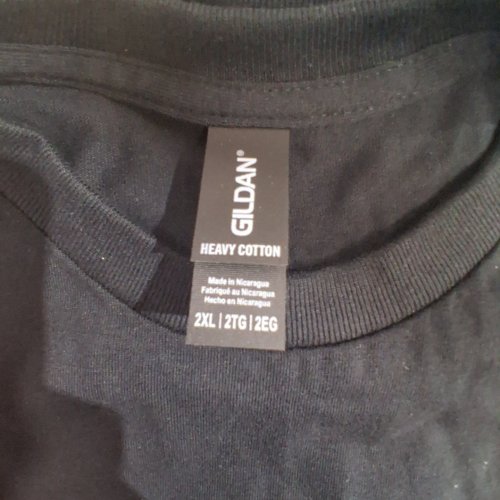 4PK MEN'S GILDAN HEAVY COTTON CREW NECK SHORT SLEEVE T-SHIRTS - 2XL - BLACK image 2