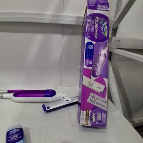 SWIFFER POWERMOP SUPER MULTI-SURFACE MOP & MOP PAD - PURPLE/WHITE image 5