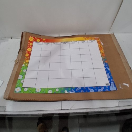 TREND ENTERPRISES LARGE WIPE-OFF BLANK CALENDAR CHART - 22" X 28" - MULTI-COLOUR (MODEL: TEPT1170) image 3