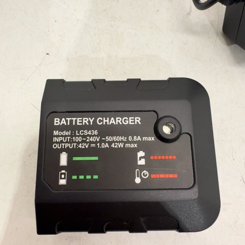 FAST BATTERY CHARGER COMPATIBLE WITH BLACK & DECKER - BLACK (MODEL: LCS436) image 2