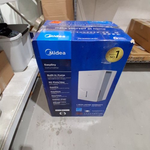 MIDEA ENERGY STAR DEHUMIDIFIER WITH PUMP -WIFI - SMART VOICE COMPATIBLE -4,500 SQ. FT COVERAGE - WHITE (MODEL: MAD50P1AWS) image 6