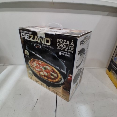 GRANITESTONE PIEZANO CRISPY ELECTRIC PIZZA OVEN - 12" - BLACK (MODEL: 1424FEM) image 6