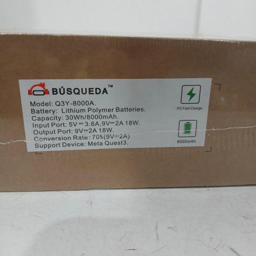 BÚSQUEDA ELITE HEAD STRAP WITH BATTERY COMPATIBLE WITH META QUEST 3 - 8000 MAH 18W (MODEL: Q3Y-8000A) image 5
