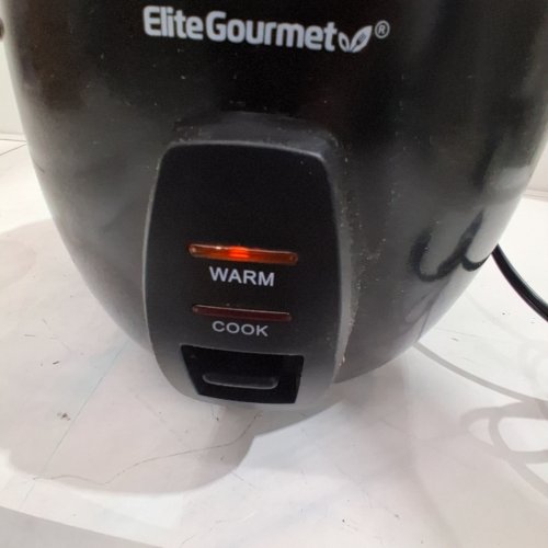 ELITE GOURMET ELECTRIC RICE COOKER/WARMER - 10 CUP CAPACITY - BLACK (MODEL: ERC2010B) image 2