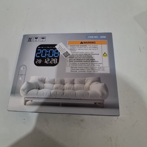 DIGITAL LED ALARM CLOCK - BLACK (ITEM: 6650) image 5